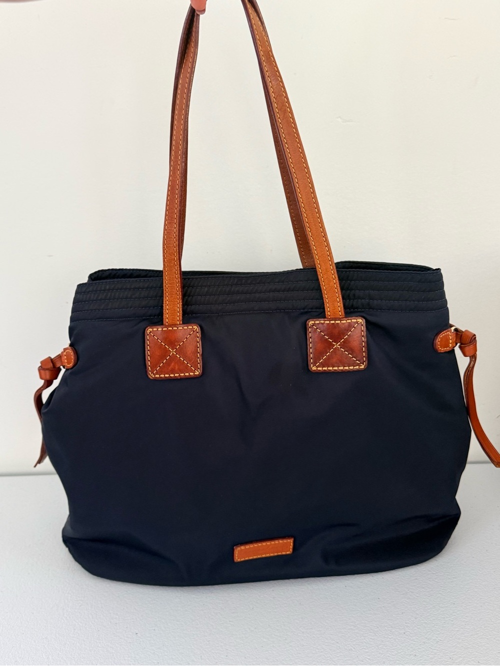 Navy blue Dooney & Bourke nylon tote